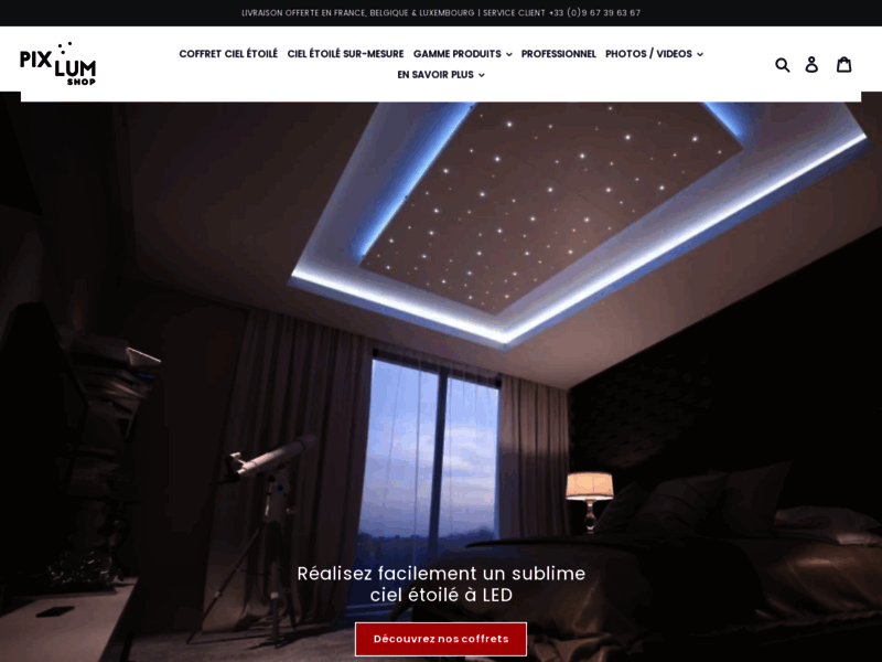 Pixlum Shop, ciel étoilé à LED pour toutes vos décorations intérieures