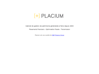 Détails : Placium, conseils en gestion de patrimoine à Paris