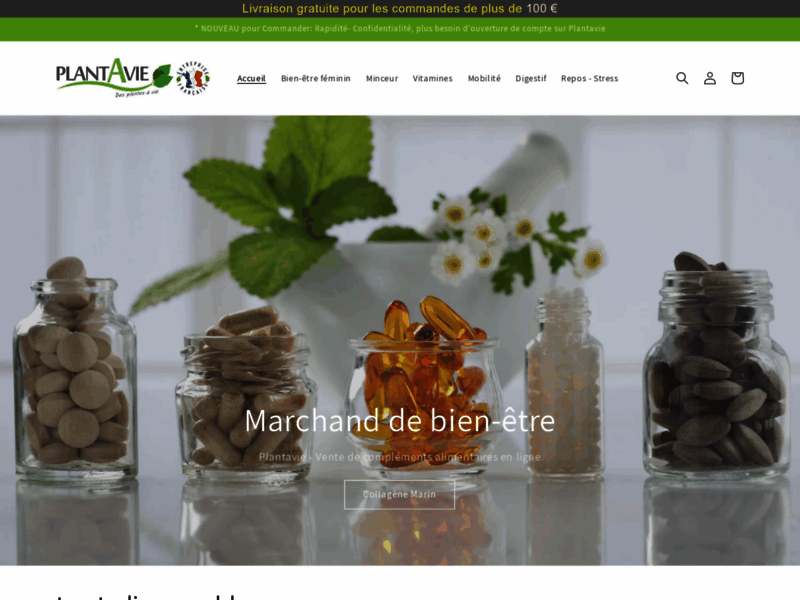 Plantavie, compléments alimentaires en ligne