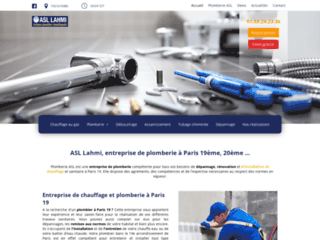 ASL Lahmi, entreprise de plomberie à Paris 19ème, 20ème