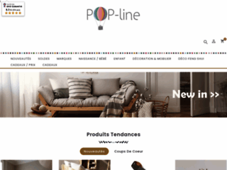 POP-LINE.COM - boutique en ligne tendance de décoration et cadeaux originaux pour enfants de 0 à 10 ans