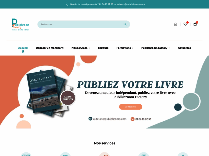 Publishroom, plateforme d'auto-édition destinés aux auteurs indépendants