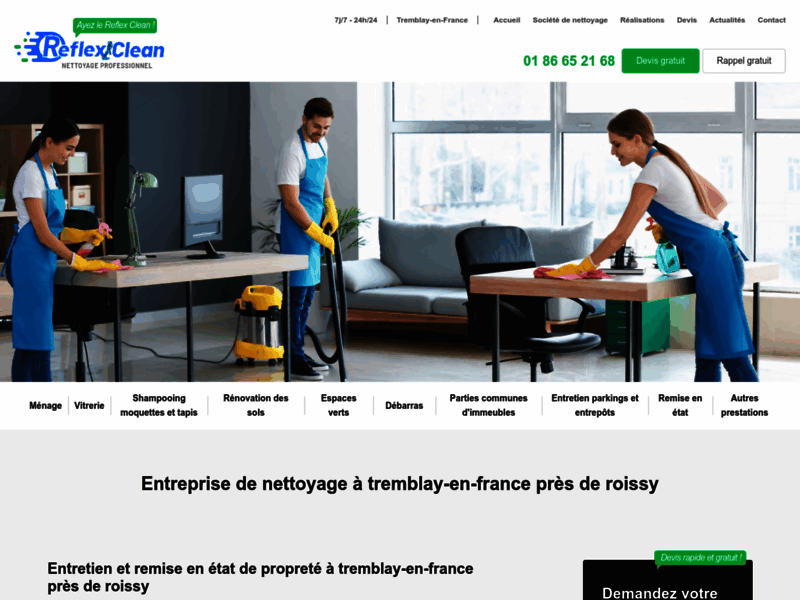 Reflex Clean, service de nettoyage Tremblay-en-France