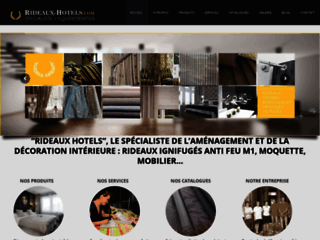 Rideaux-hotels : rideaux non feu, occultant, velours et voilages M1