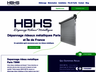 Détails : HBHS Metal, installation de rideaux métalliques à Paris