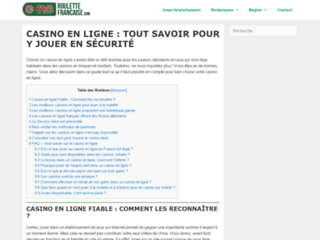 Le site Roulette Française