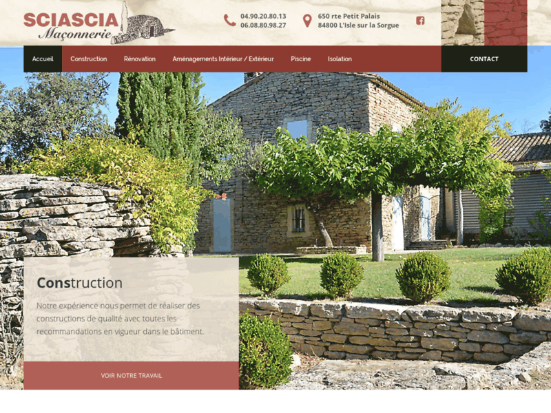 Sciascia Maçonnerie, spécialiste de la construction et la rénovation de mas en pierre à L'Isle-sur-la-Sorgue