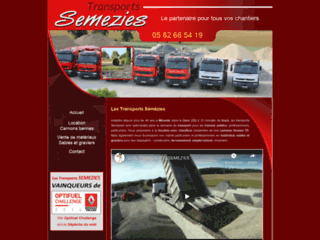 Détails : Transports Sémezies, location de camions bennes