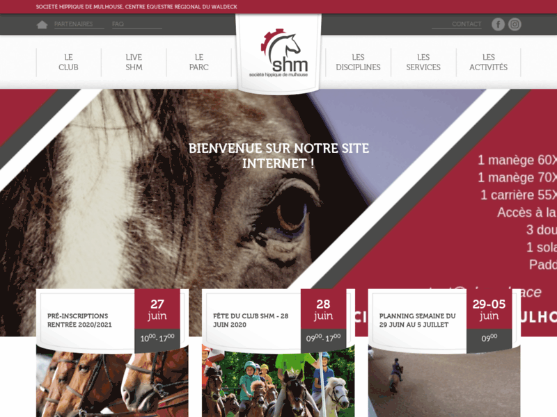Société Hippique de Mulhouse, centre équestre et pension de chevaux