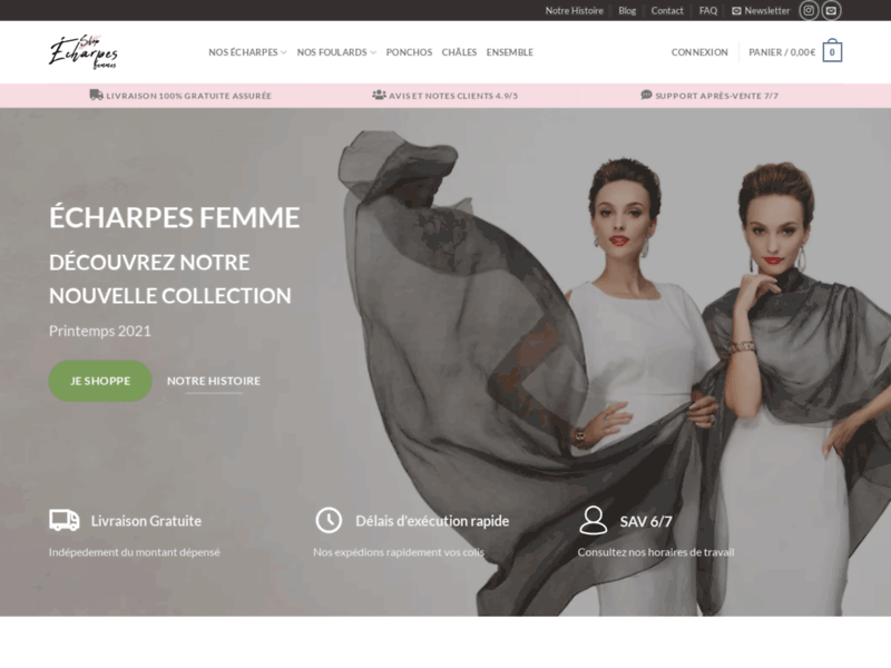 Shop Écharpes Femmes : écharpes, foulards, châles, ponchos