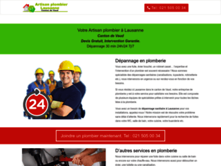 Détails : SOS Plombier Lausanne, votre entreprise de plomberie dans le canton de Vaud