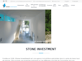 Détails : Stone Investment, immoblier de prestige