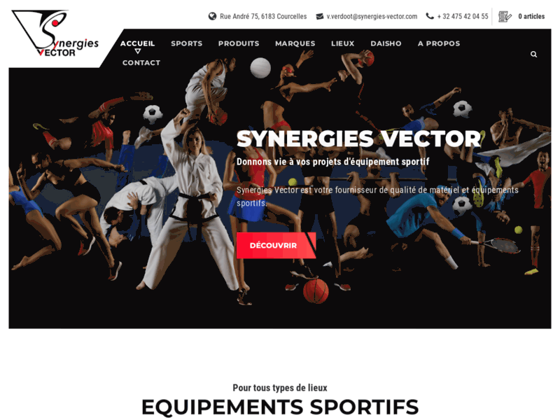 Synergies Vector, votre fournisseur belge de matériel et équipements sportifs