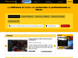 Détails : Telecontact, pages jaunes du Maroc
