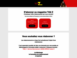 Télé Z – abonnement magazine TV 