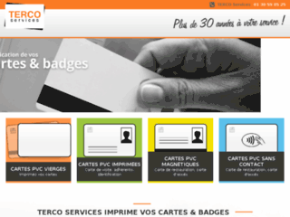 Détails : Terco Services, badges et cartes plastiques
