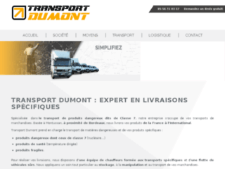 Transport Dumont, spécialiste des produits dangereux et sensibles