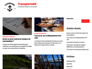 Transports64.fr : toute l’actualité sur le monde du transport