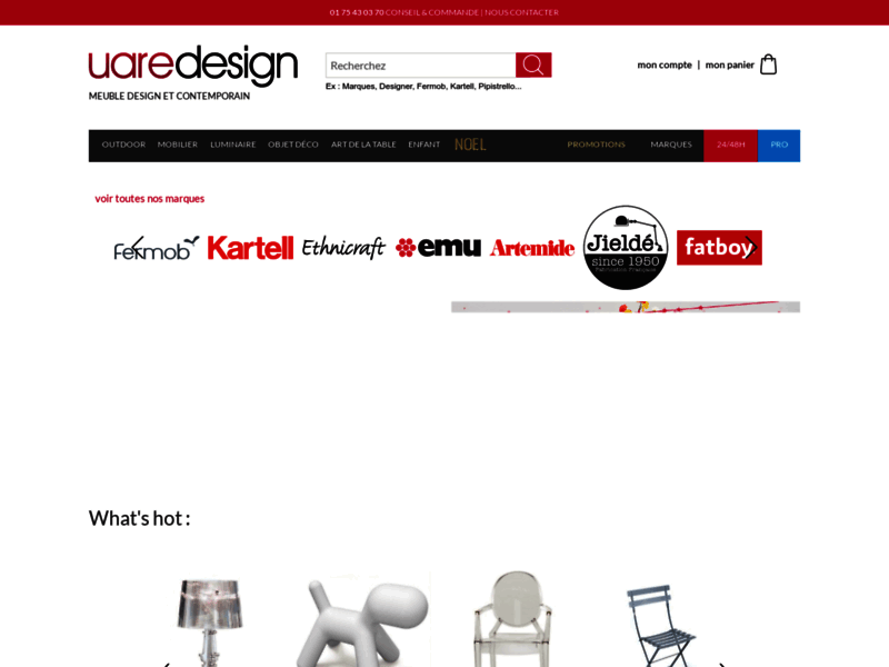 UareDesign, boutique en ligne de mobilier design