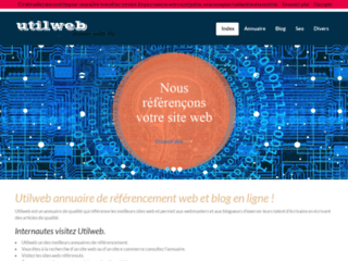 Détails : Utilweb, annuaire de référencement et blog en ligne
