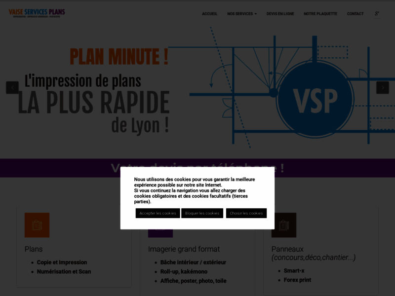 Vaise Services Plans (VSP), imprimerie à Lyon Photocopies