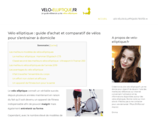 Velo-elliptique.fr : guide et comparatif