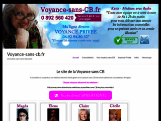 Voyance-sans-CB.fr, services de voyance par téléphone sans carte bancaire
