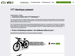 Vtt-electrique-puissant.fr : découvrez des équipements VTTS de qualité pour votre plaisir 